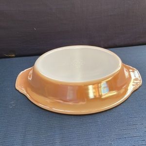 469 Vintage Peach Luster Fire King Divided Dish